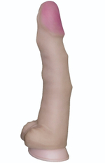 Реалистичный супергигант - 36 см. (Цвет: телесный)