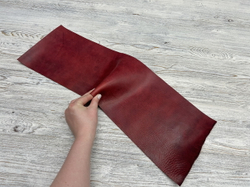 Натуральная кожа Миссури МС04 цв. Бордовый, толщ. 1,8-2,0 мм, ПАНЕЛИ