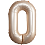 Шар фольгированный Цифра 0 101 см (Золотой)