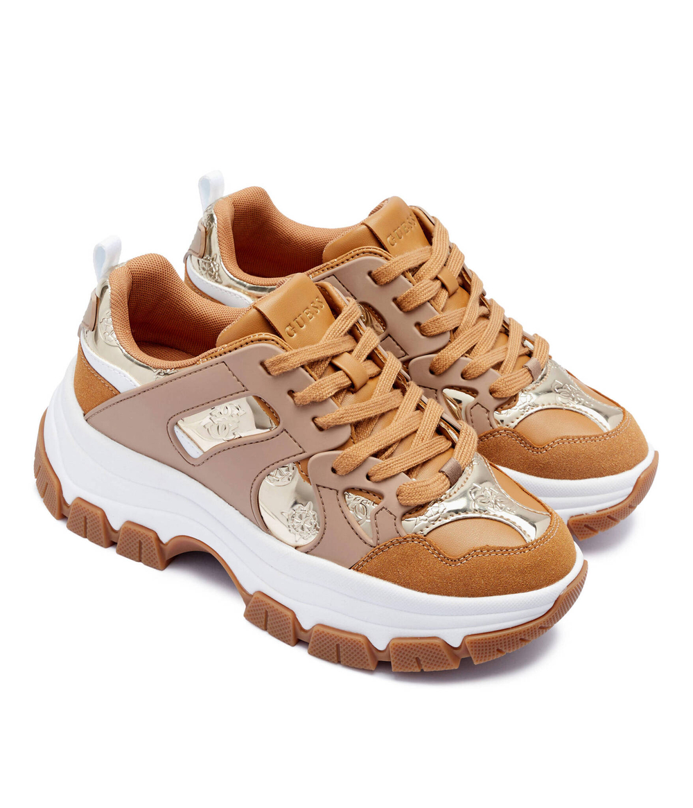 Кроссовки BRAYJEN2 Guess - коричневый(FLFBRA FAL12)