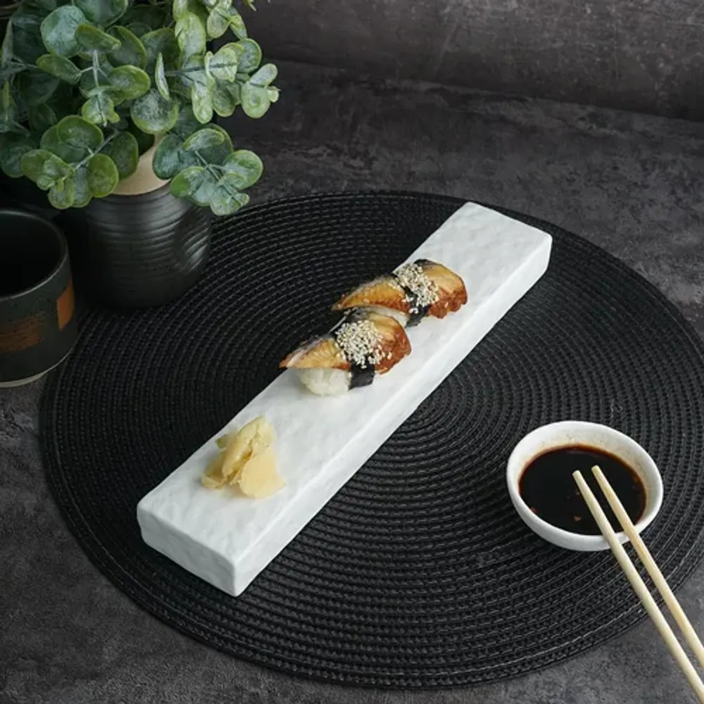 Блюдо прямоугольное 30,6*6 см h2,8 см White Matt Panasia P.L. Proff Cuisine [4]