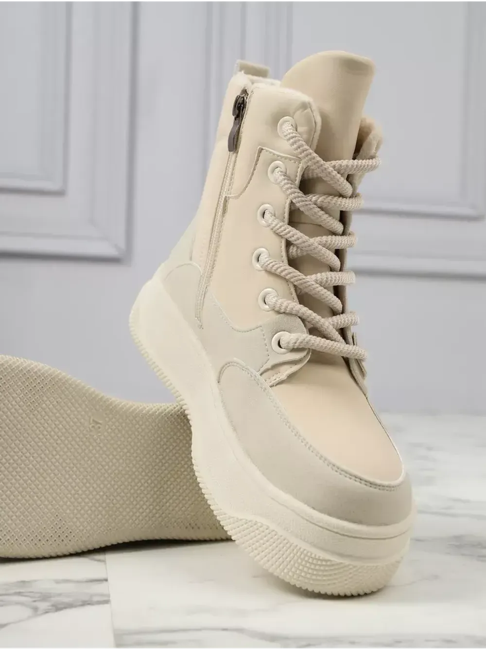 Дутики зимние на платформе