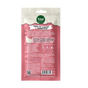 Лакомство Triol SNACK BAR для кошек "Крем из курицы с креветкой", 40г