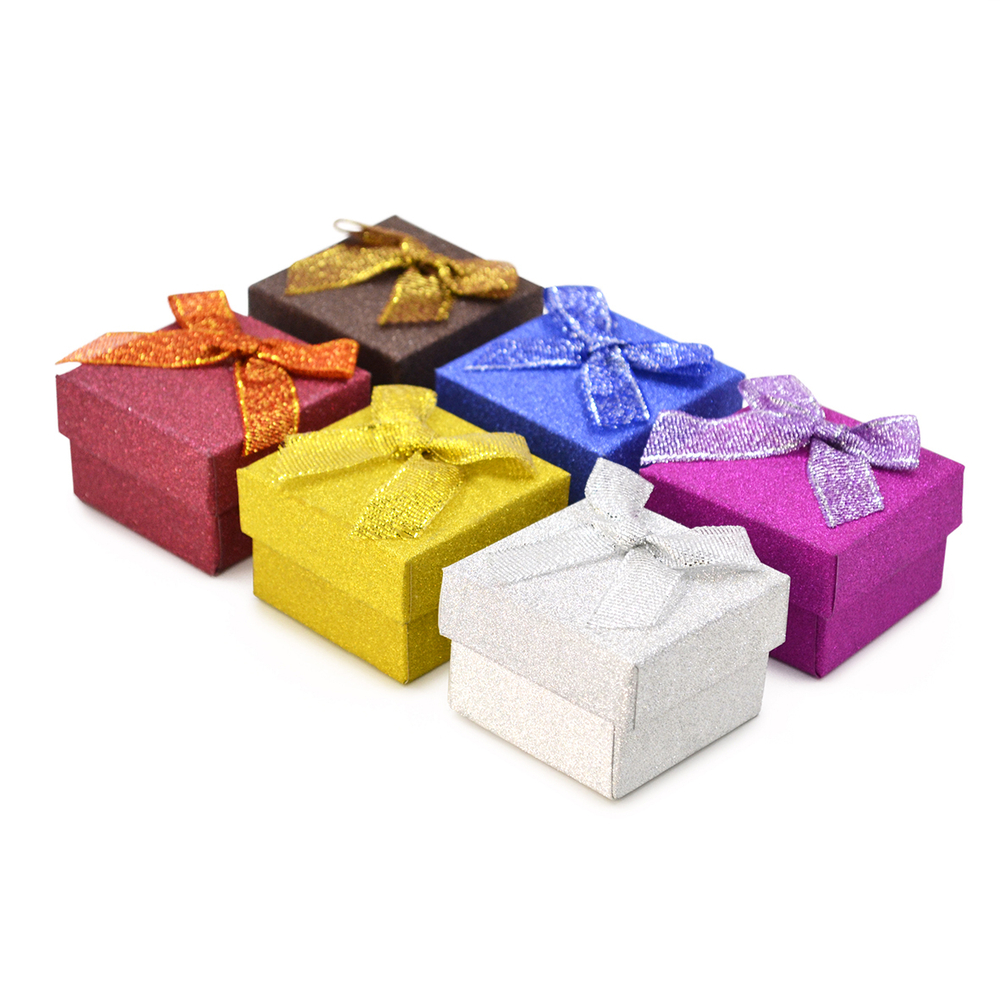 Картонный футляр ассорти «Подарочная» №44 50x50x35 мм под кольцо