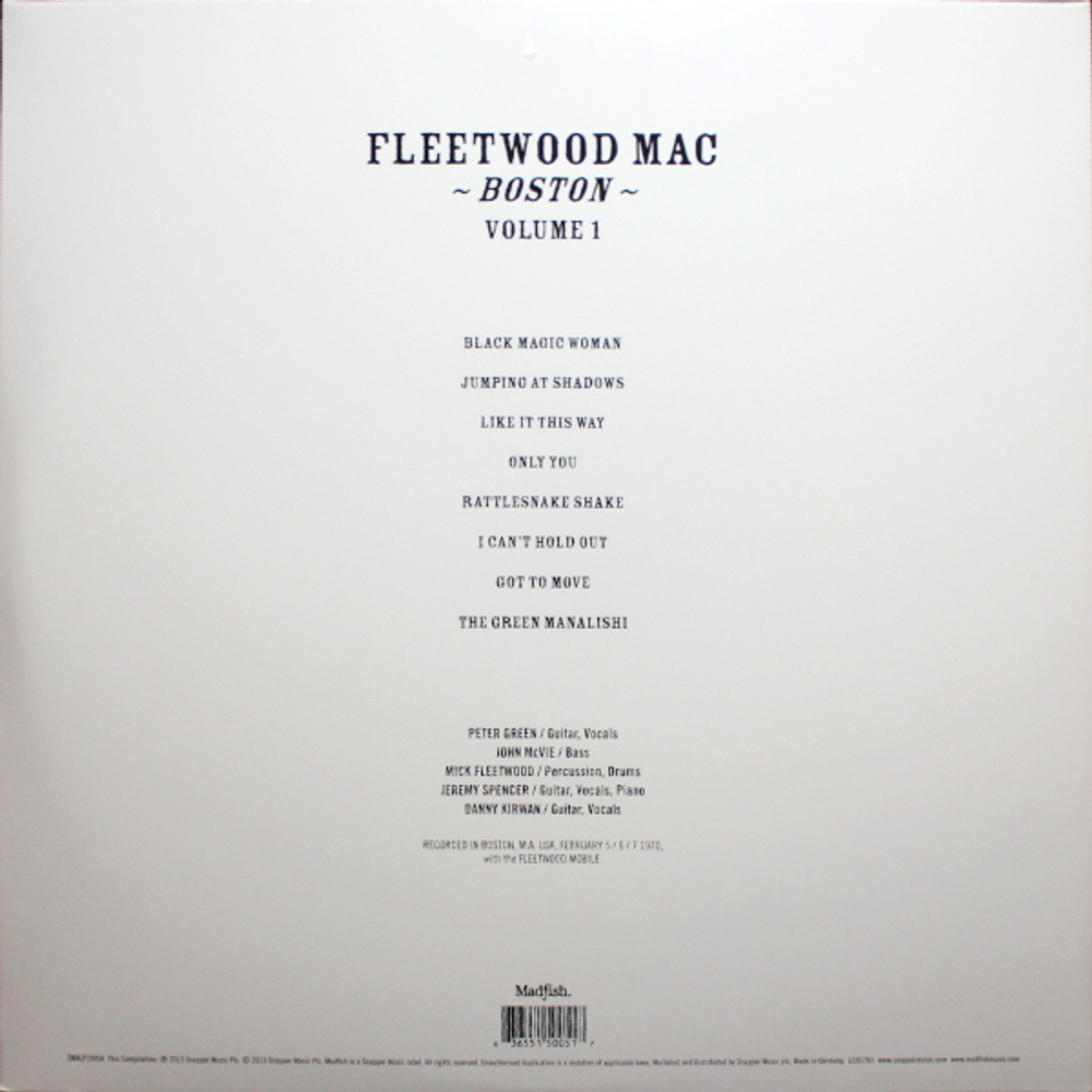 Fleetwood Mac / Boston - Volume One (2LP)