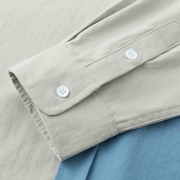 Сорочка Puff светло-серая/синяя - фото 7