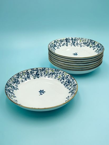 Тарелка 20 см. "Япония" синий декор