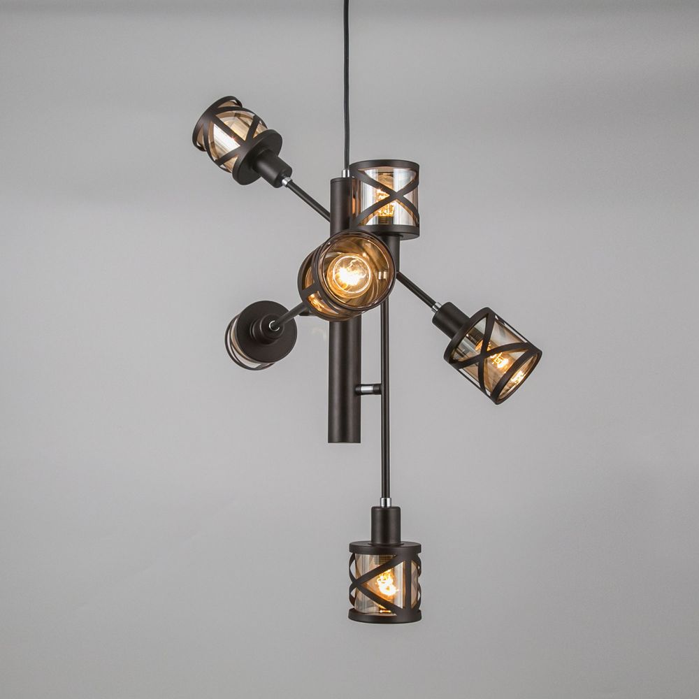 Citilux Гессен CL536165 Люстра подвесная поворотная Венге