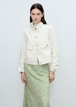 Длинная расклешенная юбка с цветами