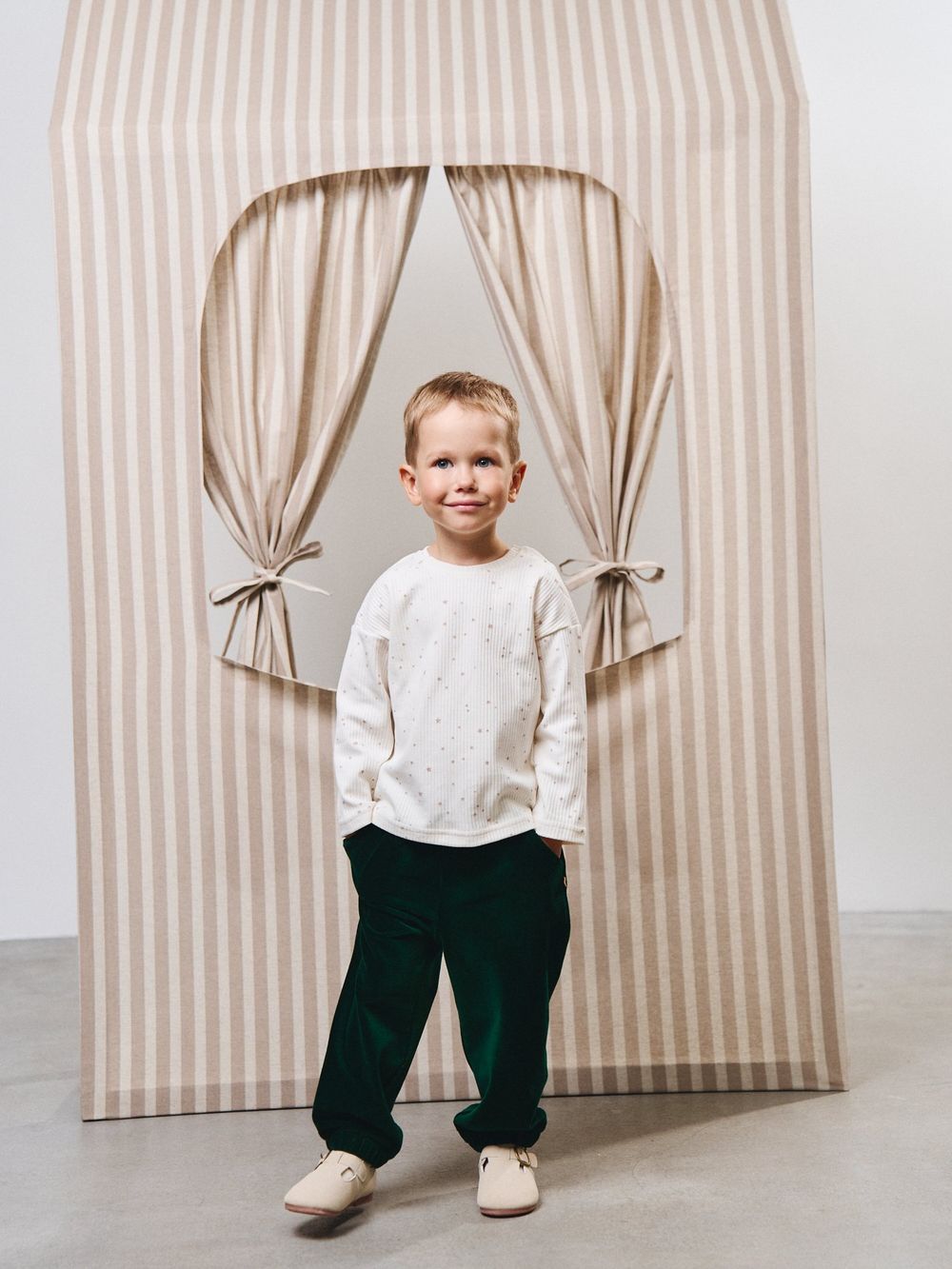 Брюки вельветовые "Изумруд" 0+