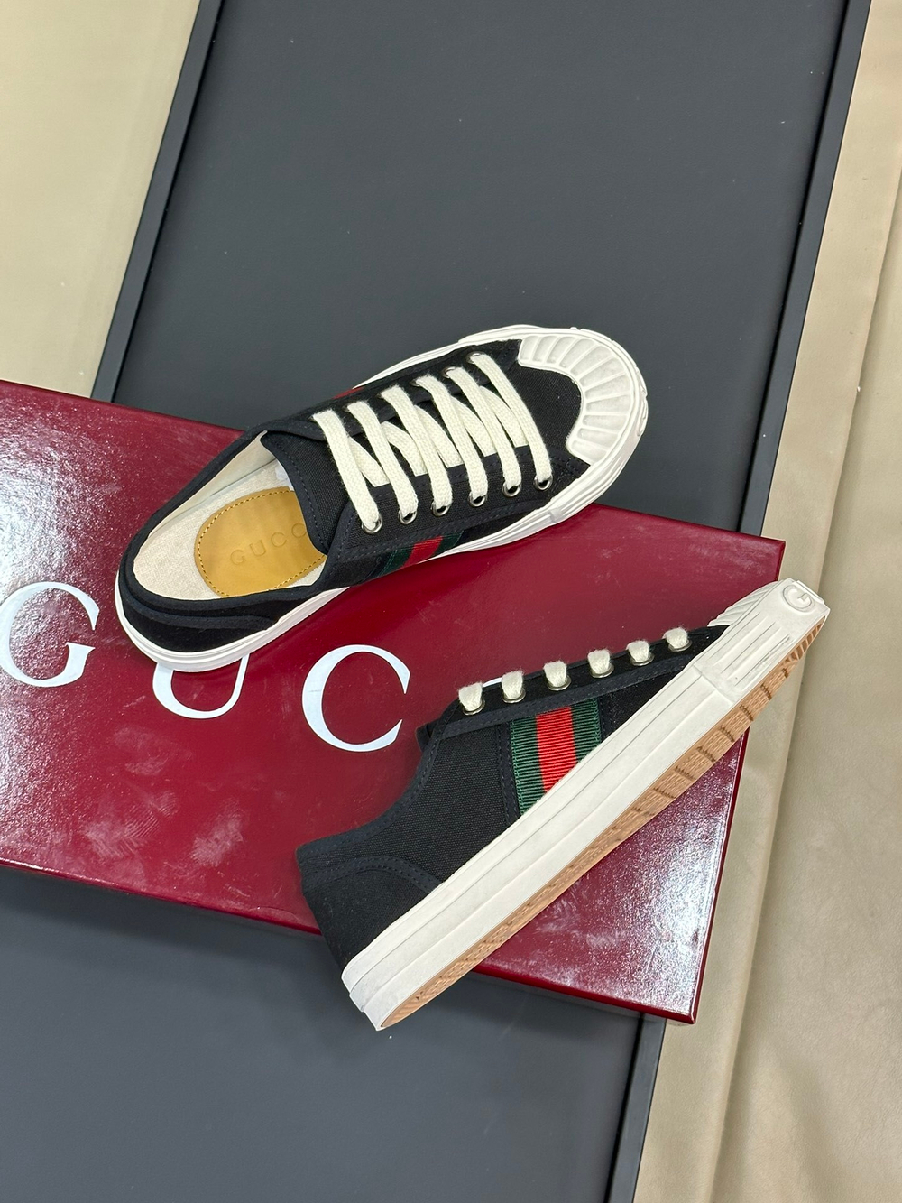 Gucci Ace Sneaker With Web