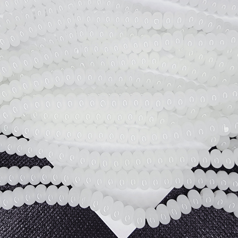 Стеклянный рондель, бусина проставка, разделитель, р-р 8×4мм, цена за набор 20 шт