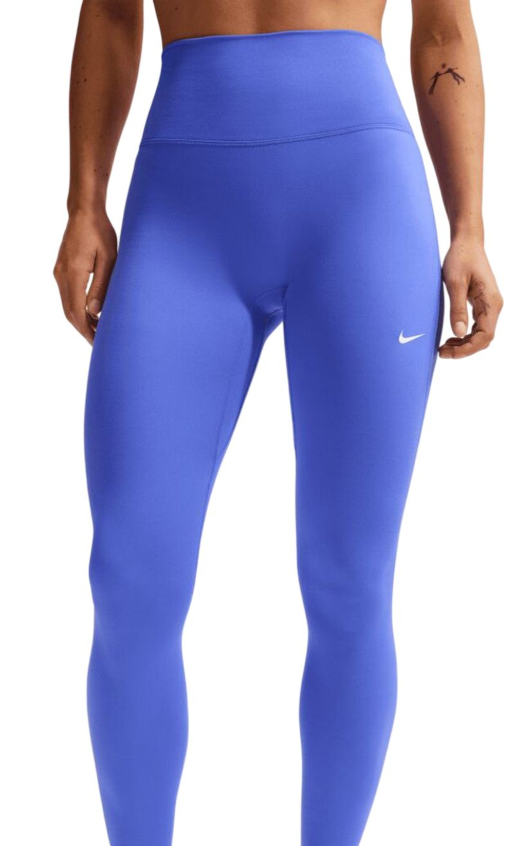 Женские леггинсы Nike One Seamless Front High Waisted Full Length - sapphire/white