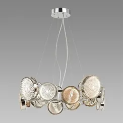 5416/95L L-VISION ODL_EX24 151 хром/разноцветный/металл/стекло Люстра LED 95W 4000K 6400lm CARAMELLA