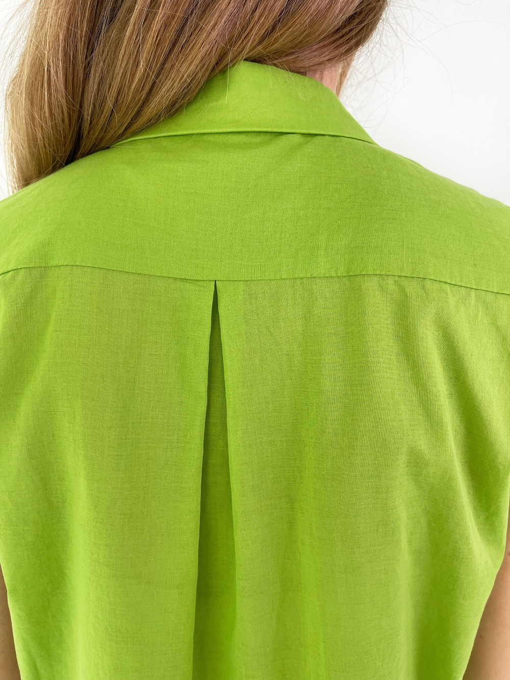 Блуза из батиста зеленая 3