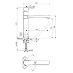 Смеситель для кухонной мойки одноручный CERAFINE O Ideal Standard BC501AA