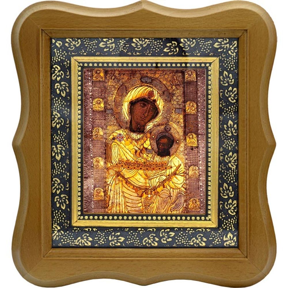 Иверская икона Божьей Матери. Копия афонской иконы на холсте.