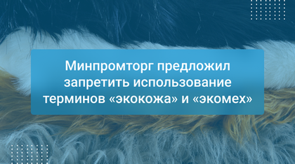 Минпромторг предложил запретить использование терминов «экокожа» и «экомех»