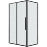 Душевой уголок Grossman Cosmo 130х70 120.K33.02.1370.21.02 профиль Черный матовый стекло шиншилла