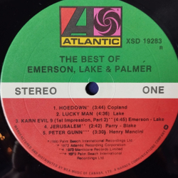 Винтажная виниловая пластинка LP The Best Of Emerson Lake and Palmer (Canada 1980)
