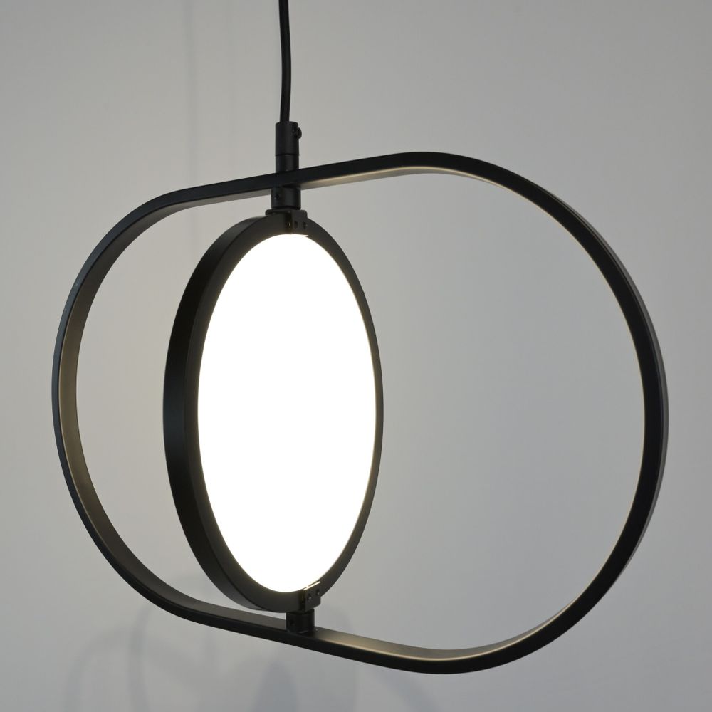 Подвесной светильник ARVET горизонтальный Черный