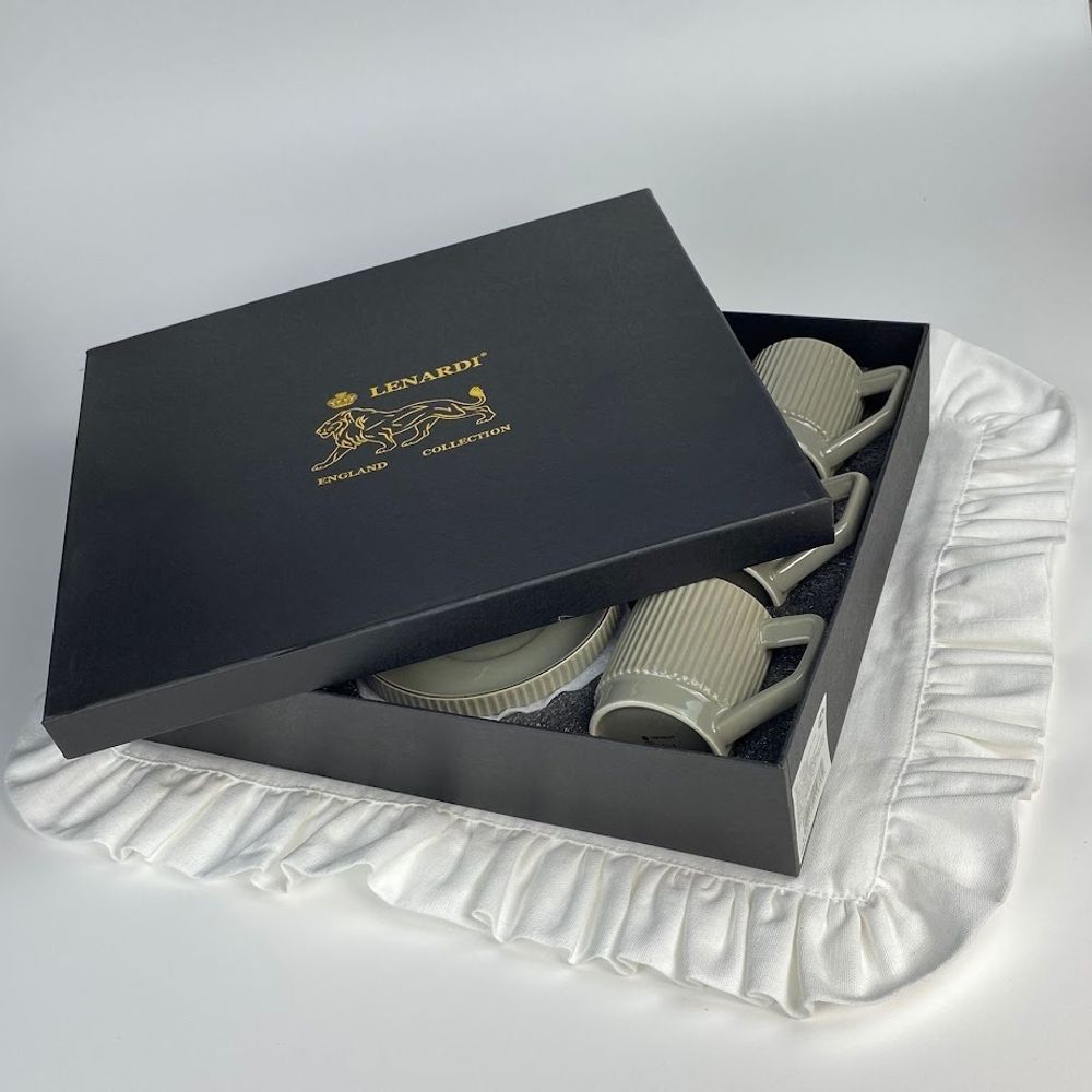 Lenardi 155-003 Кофейный набор 12пр. 120мл в под.уп.(х8)Фарфор