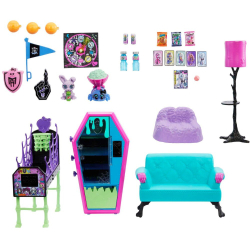 Monster High - Ученик Набор для гостиной с мебелью и аксессуарами HNF67 / артикул   HNF67  / GTIN 194735139385