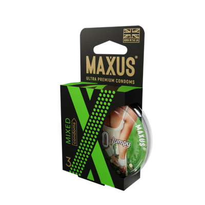 Презервативы MAXUS Mixed №3 в пластиковом кейсе, набор X-Edition, 3 шт