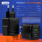 Зарядное устройство СЗУ Yookie EI3Y fast charger PD 2 3A 20W с кабелем Type c