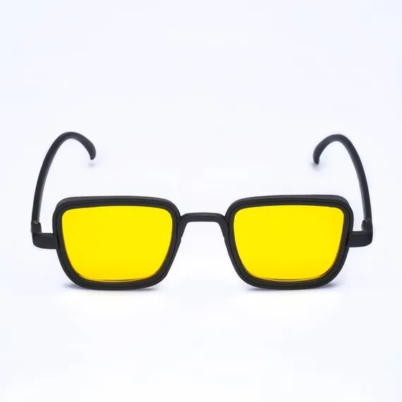 Очки солнцезащитные &quot;Мастер К.&quot;, uv 400, 14 х 14 х 4.5 см, линза 3.5 х 5 см, жёлтые