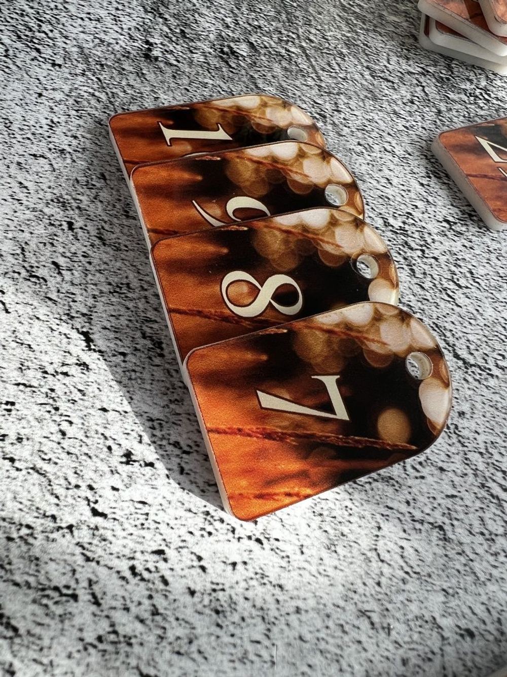 Номерки для ключей  3х5 см