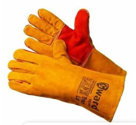 Краги спилковые оранжевые Cowsplit Leather Welding Gloves р.11 (XXL) Magnus /GM1006LT11