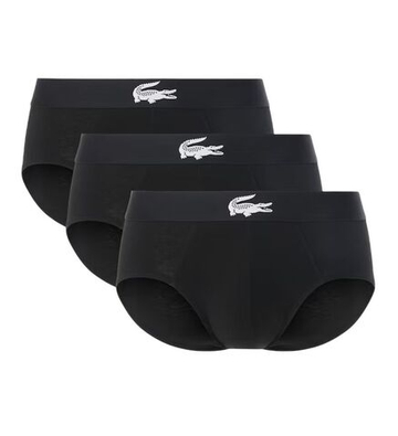 Мужские спортивные боксеры Lacoste Cotton Stretch 3P - black/white/black
