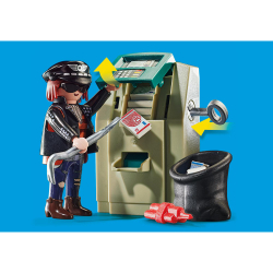 Игровой набор Playmobil 70572 Полицейский мотоцикл Погоня за преступником 70572 32 детали — фото 4
