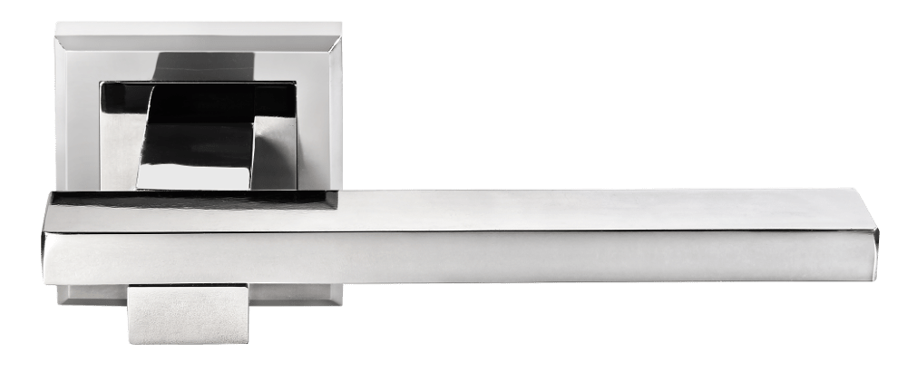 Дверные ручки Morelli "SHAPE" MH-38 SC/CP-S Цвет - Матовый хром/полированный хром