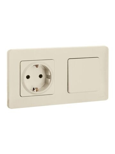 Выключатель 1-кл. Inspiria 10А IP20 250В 10AX механизм сл. кость IEK 673601