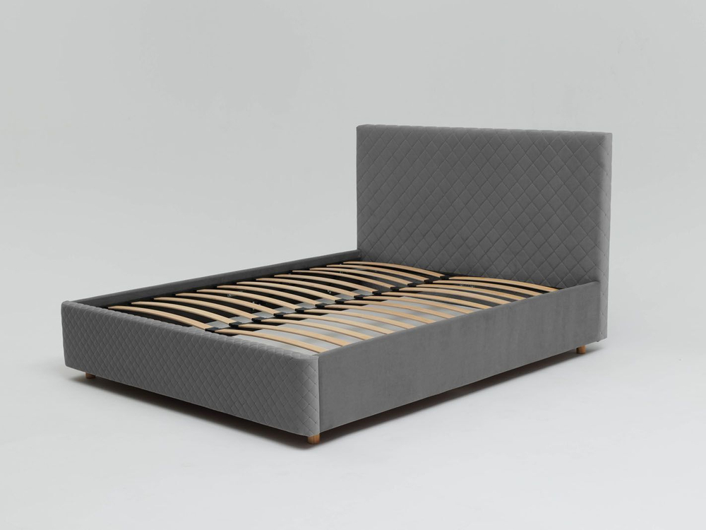 Кровать Galaxy 1400 с основанием / серый №25