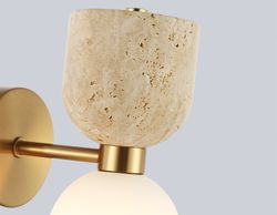 Ambrella Настенный светильник с травертином Ceramo Modern LH53327