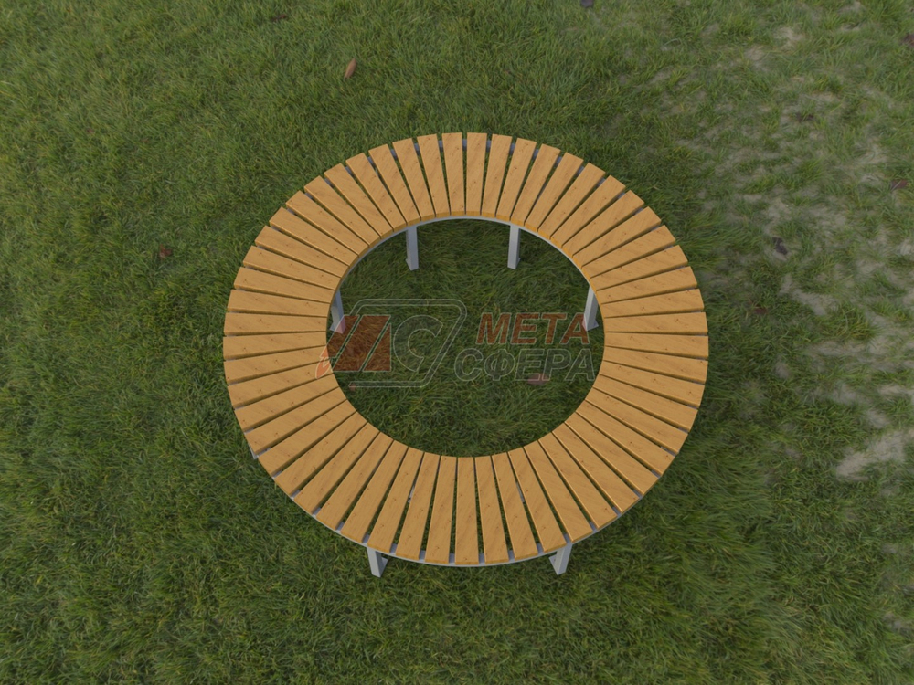 Лавка Блок радиусная