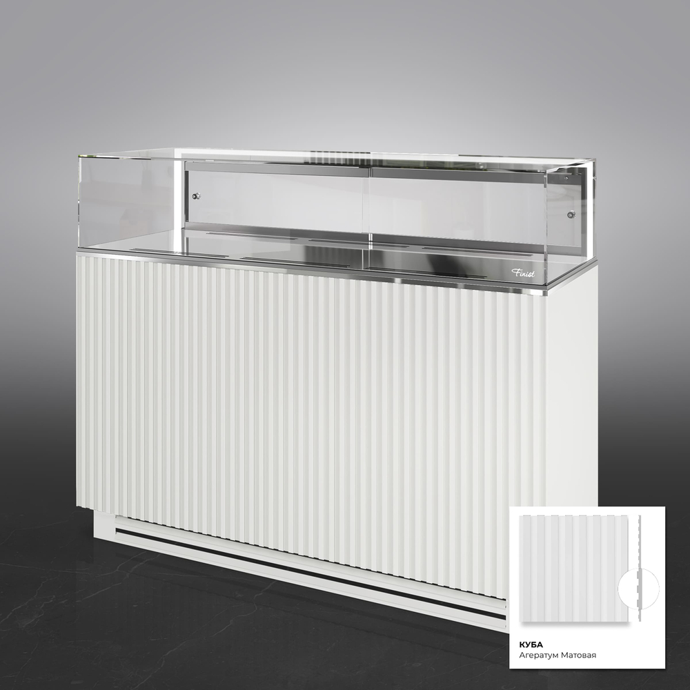 Кондитерская напольная холодильная витрина Finist GLASSIER 58 LUX