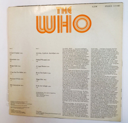 Винтажная виниловая пластинка LP The Who (ГДР 1981)