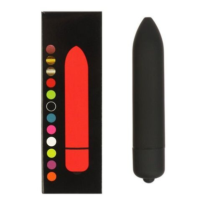 Черная гладкая вибропуля «Оки-Чпоки» - 9 см. (Цвет: черный)