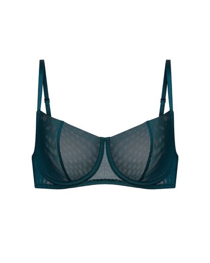 балконет Veil из сетки изумрудный
