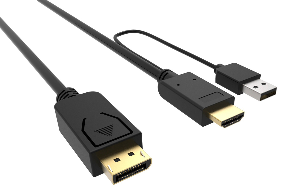 Кабель интерфейсный DisplayPort-HDMI Buro HDMI-DP-2M