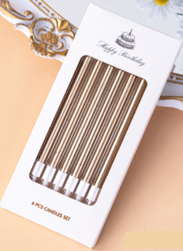 Свечи шампань 6 шт с держателем