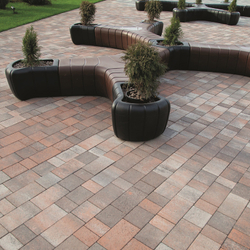 Тротуарная плитка СТАРЫЙ ГОРОД - Листопад гладкий Клен, комплект из 3 видов плит