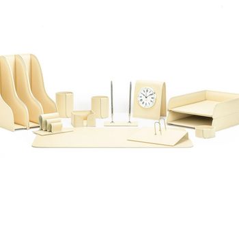 Настольный набор из кожи Cuoietto серии Business из 14 предметов (NBCCr14)