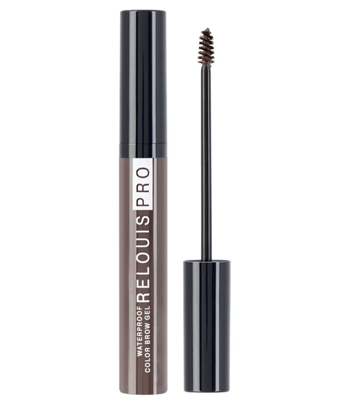 ГЕЛЬ для бровей водостойкий оттеночный тон 04 DARK BROWN Relouis PRO Waterproof Color Brow Gel 6 мл