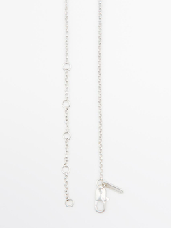 Massimo Dutti Цепочка с подвеской «Лесной орех», серебряный