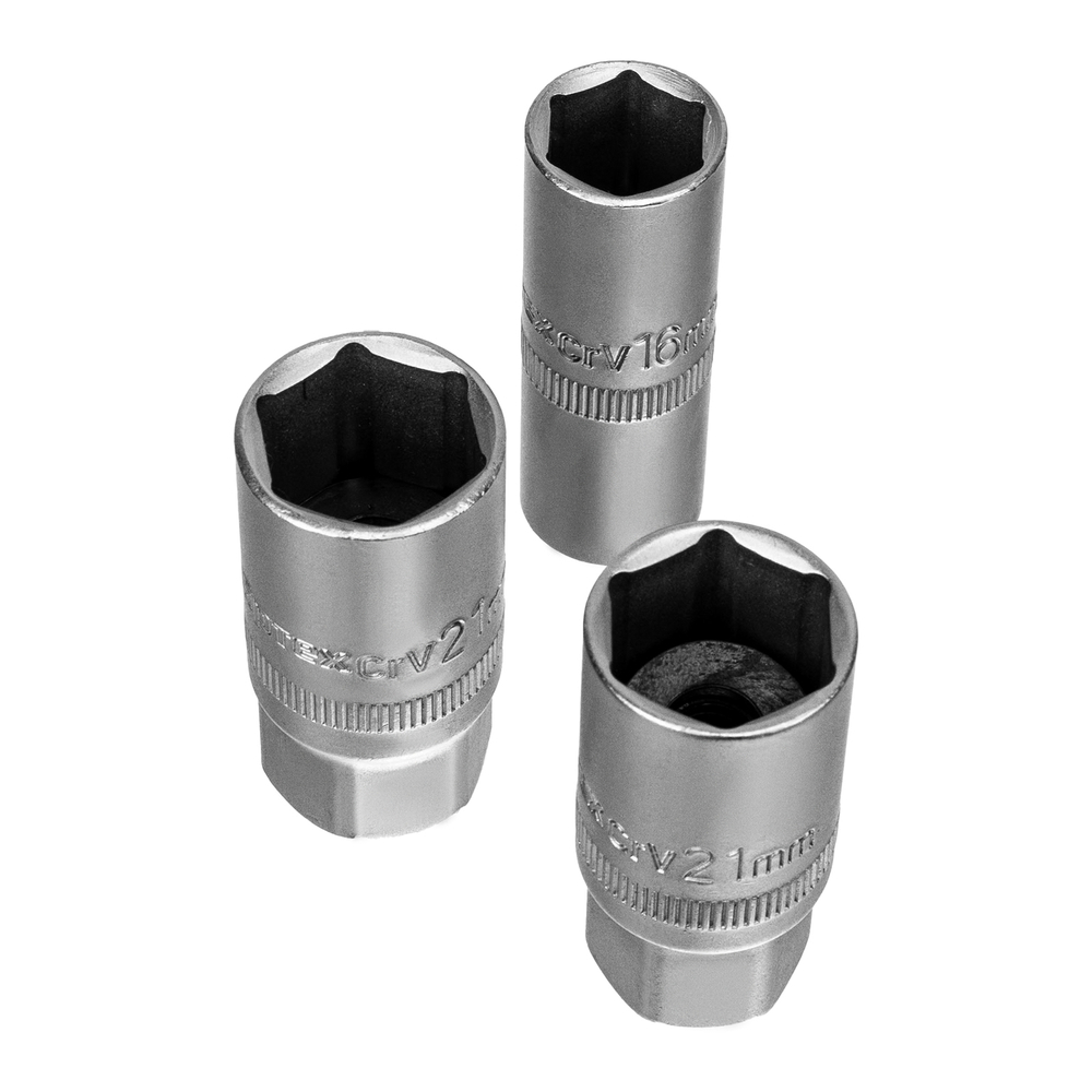 Набор инструментов, 1/2", 3/8", 1/4", пластиковый кейс 215 предм. Сибртех